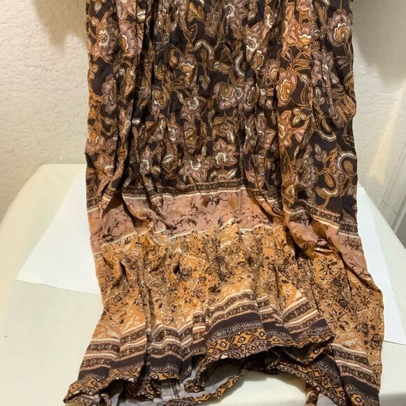 Olivaceous - midi dress size L multicolor 100% rayon - Picture 4 of 9